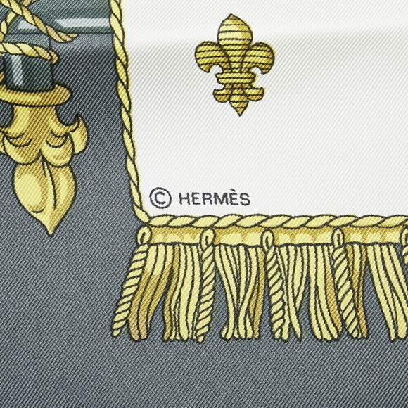 Authentic Hermes Carre 90 Carrevue Silk Scarf - Picture 3 of 5